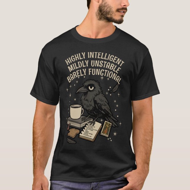 Kaum funktionaler Datensatz: Intelligent, instabil T-Shirt (Vorderseite)