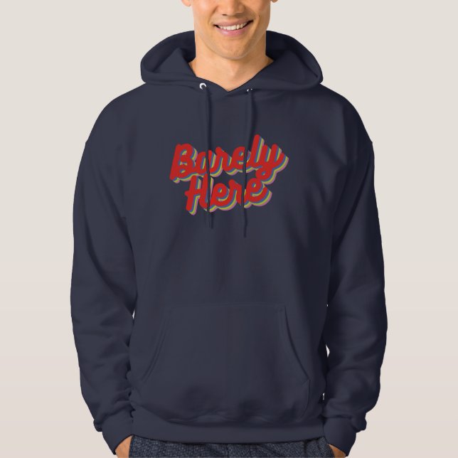Kaum hier / rot hoodie (Vorderseite)