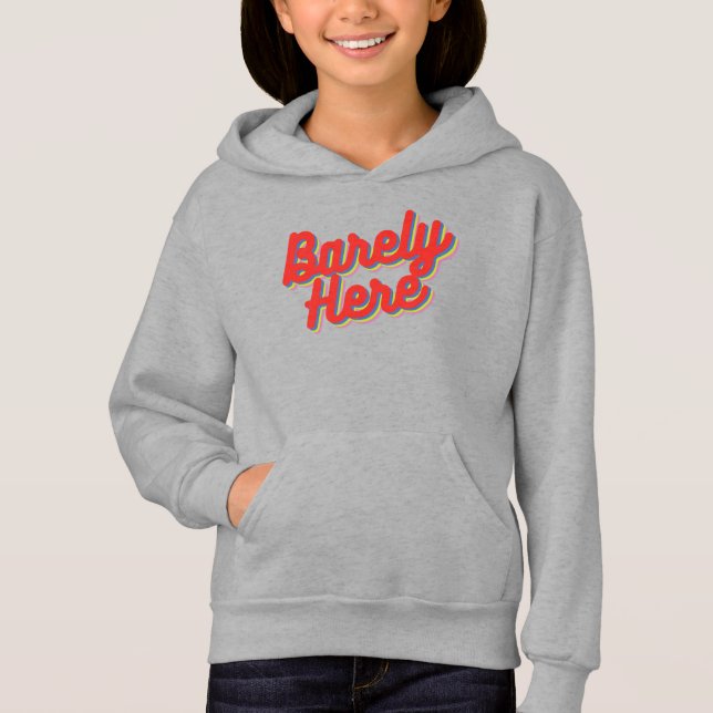 Kaum hier / rot hoodie (Vorderseite)