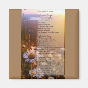 Kaum kratzen Sie das Oberflächengedicht Magnet