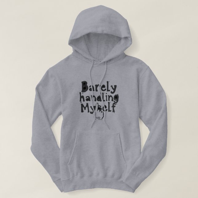 "Kaum noch ich selbst" Hoodie (Design vorne)