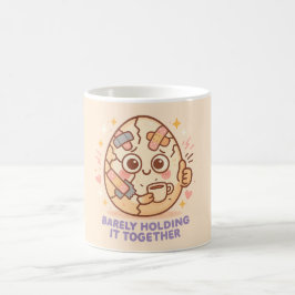 Kaum noch zusammenhalten kaffeetasse