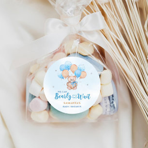 Kaum warten Baby-Party Runder Aufkleber