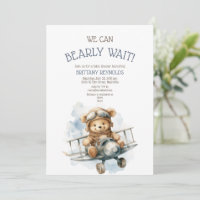 Kaum warten Flugzeug Fliegender Bär Blau Baby Show