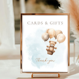 Kaum Warten Neutral Baby Shower Tischschild Poster