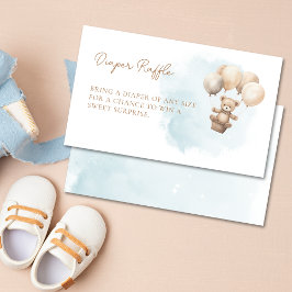 Kaum warten neutrale Babyparty-Windel-Raffel Begleitkarte