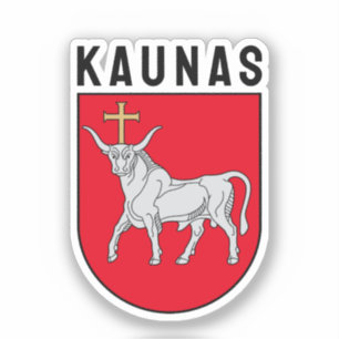 Kaunas Wappen, Litauen Aufkleber