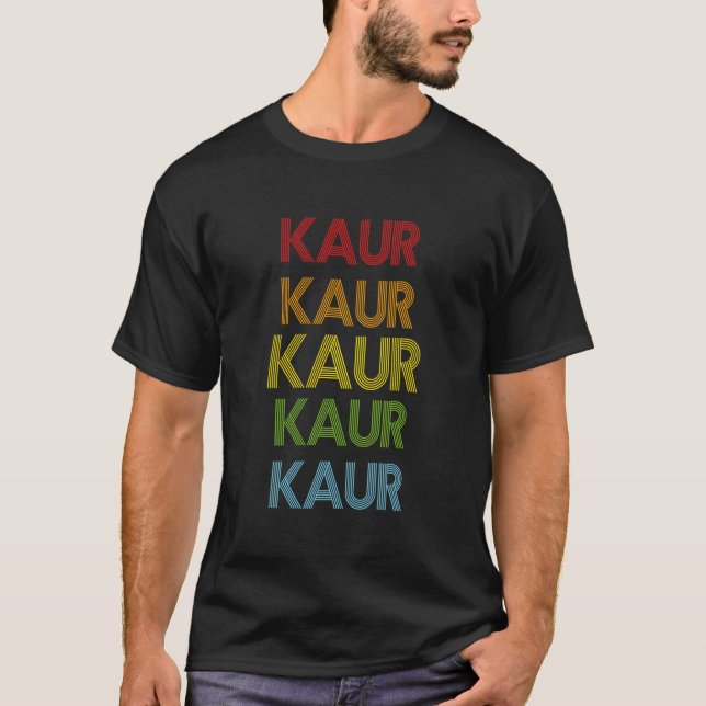 Kaur Name T-Shirt (Vorderseite)