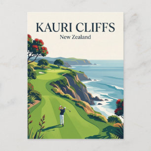 Kauri Cliffs Neuseeland Postkarte