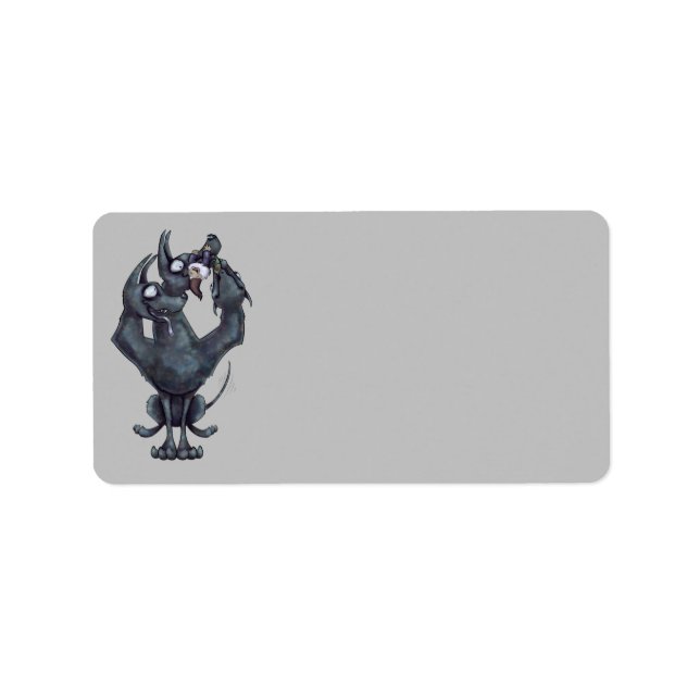 Kauspielzeug Adressaufkleber (Vorne)