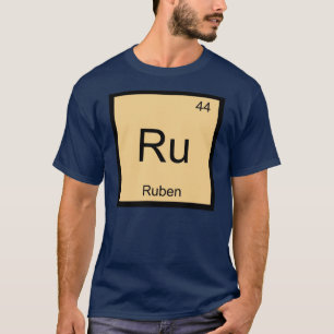 Kautschuenname Chemical Element Periodische Tabell T-Shirt