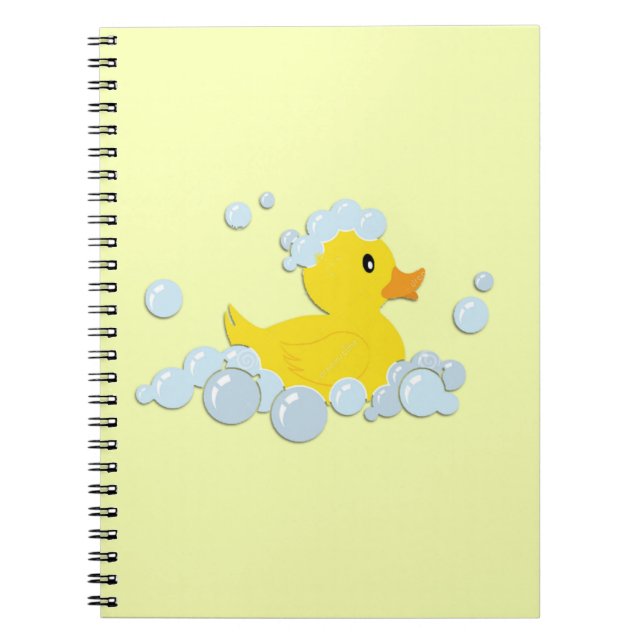 Kautschuk-Ducky in Blasen Notizblock (Vorderseite)