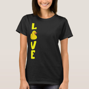 Kautschuk Ente Gelbe Liebe Kautschuk Enten Niedlic T-Shirt