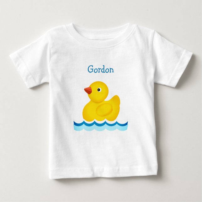 Kautschukente Custom Baby T-shirt (Vorderseite)