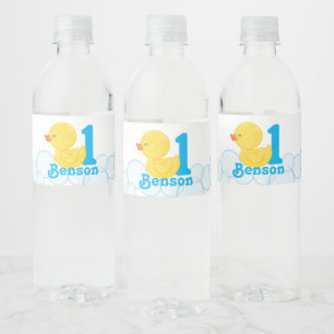 Kautschukente Personalisiert Wasserflaschenetikett