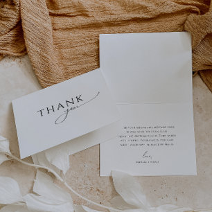 Kauzliche geschlechtsneutrale gefaltete Babyparty Dankeskarte