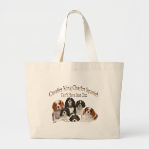 Kavalier König Charles Spaniel kann nicht nur ein Jumbo Stoffbeutel