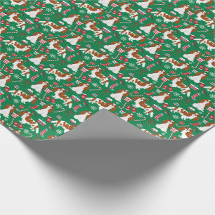 Kavalier König Charles Spaniens Blenheim Weihnach Geschenkpapier