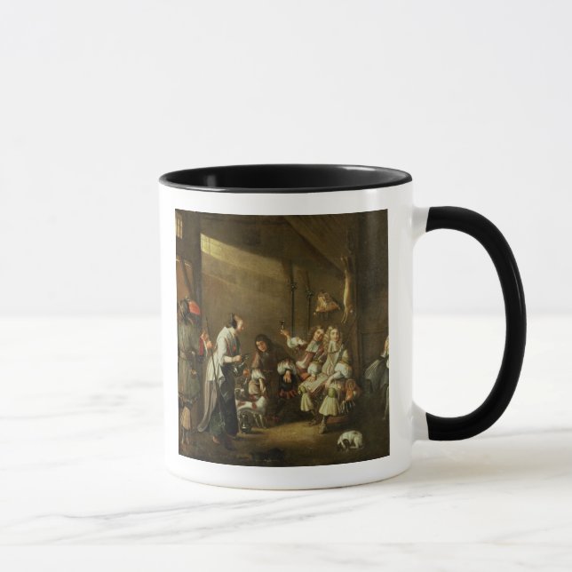 Kavaliere und Begleiter, die in einer Scheune Tasse (Rechts)