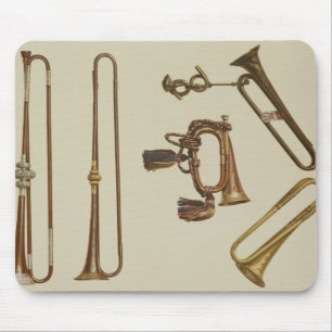 Kavallerie trompeten, ein Signalhorn, eine Mousepad