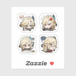 Kaveh Genshin Impact 4er Stickerbogen Aufkleber