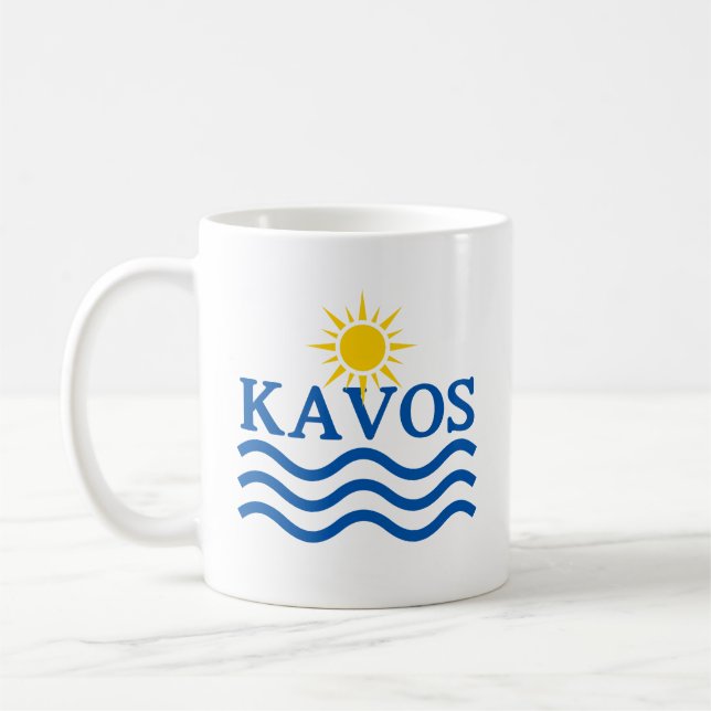 KAVOS Korfu Griechenland, Sun Waves Kaffeetasse (Links)