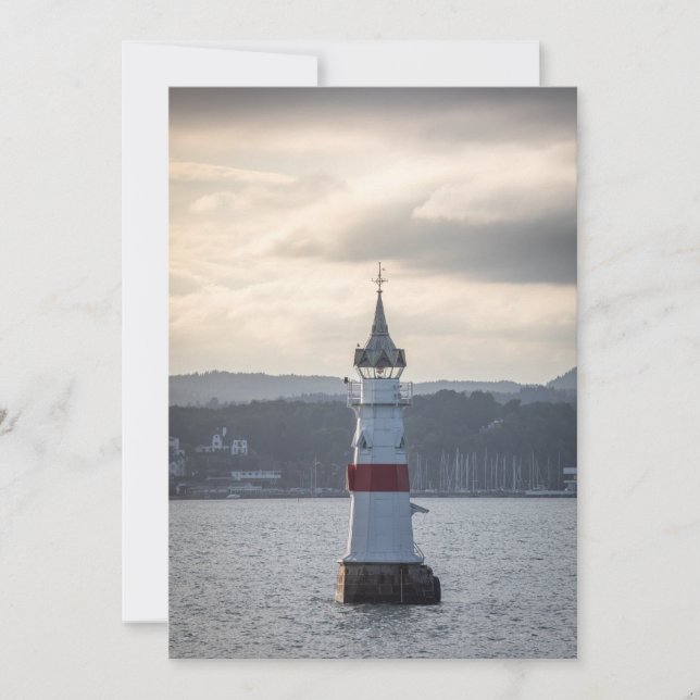 Kavringen Lighthouse Oslo Karte (Vorderseite)
