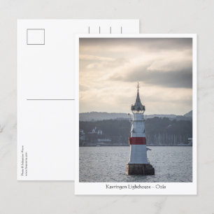 Kavringen Lighthouse Oslo Postkarte