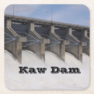 Kaw Dam Trinkuntersetzer Rechteckiger Pappuntersetzer