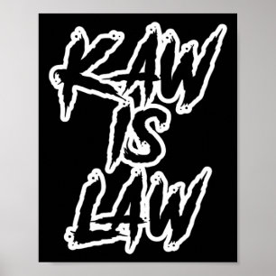 Kaw Is Law Battlehawks St. Louis Fußball-Tailgate Poster