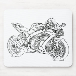 Kaw Ninja ZX10R 2017 Mousepad
