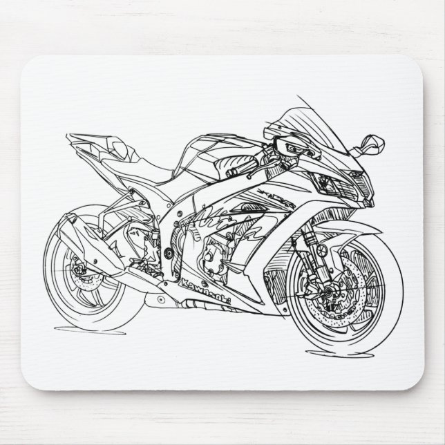 Kaw Ninja ZX10R 2017 Mousepad (Vorne)
