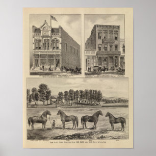 Kaw Talbauernhof, Marion und Topeka, Kansas Poster
