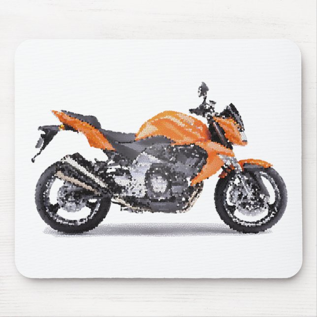 Kaw Z1000 gen2 2007+ gebrochen Mousepad (Vorne)