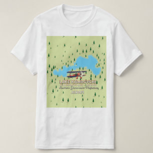 Kawaguchi-See Fujikawaguchiko & Minobu Japan Karte T-Shirt
