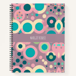 Kawai Circle Pink Marine Isometrie Muster Notizbuch