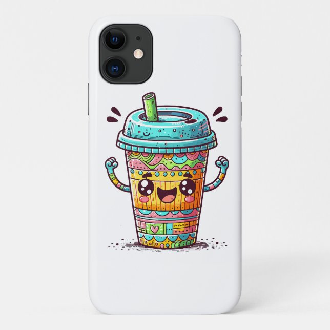 Kawai Coffee Case-Mate iPhone Hülle (Rückseite)