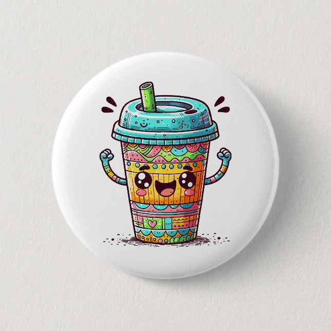 Kawai Kaffee Button (Vorderseite)