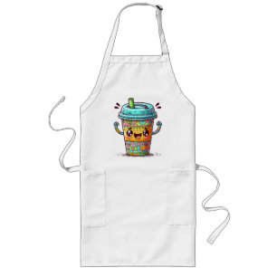 Kawai Kaffee Lange Schürze