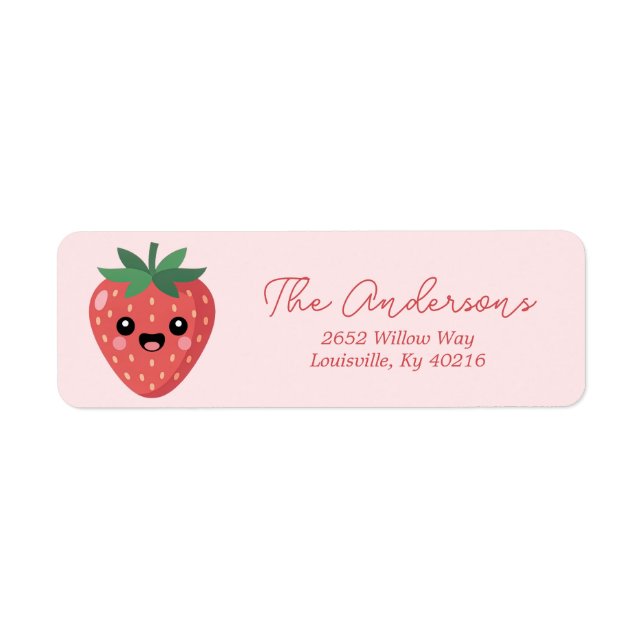 Kawai Strawberry Return Address (Vorne)