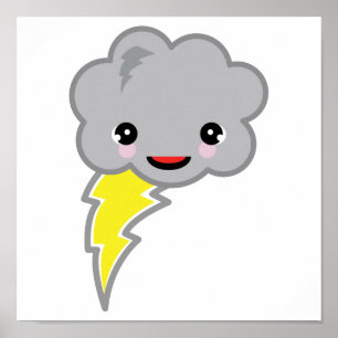 Kawai-Sturmwolke Poster