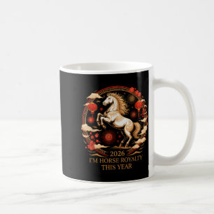 Kawaii 2026 Pferd Royalty Sternzeichen Dame Fortun Kaffeetasse