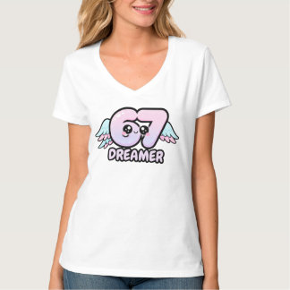 Kawaii "67 Dreamer" – Cute Pastel Angel Number  T-Shirt