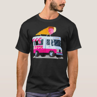 Kawaii 8Bit Piel Ice Cream Truck Geek Kostümgesche T-Shirt