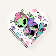Kawaii-Alien-Skater-Bubble-Tea-Design