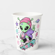 Kawaii-Alien-Skater-Bubble-Tea-Design
