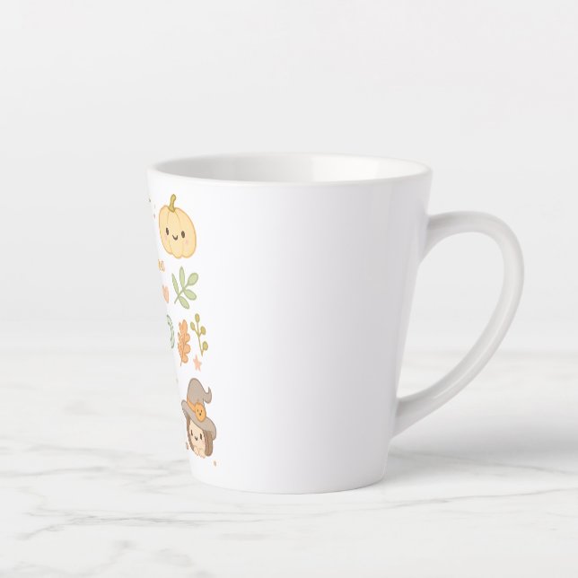Kawaii Animal Latte Tasse - Individuelle Name Nied (Rechts)