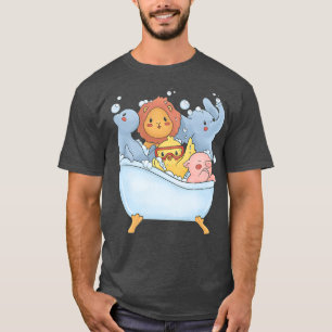 Kawaii Animals Seal, Lion, Pig, Duck, Elephant Bat T-Shirt