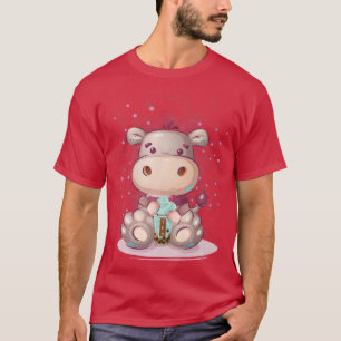 Kawaii Anime Bubble Boba Tea Girls Women, Maneki N T-Shirt