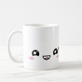 Kawaii Anime Faces Mug – Cute & Expressive Charact Kaffeetasse
